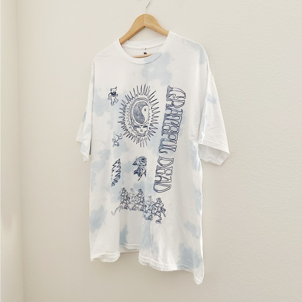 NEW Junk Food Clothing Grateful Dead Logo Tie Dye Graphic Tee - Picture 2 of 5